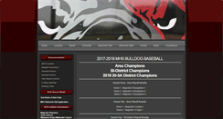 Desktop Screenshot of mhsbulldogbaseball.org
